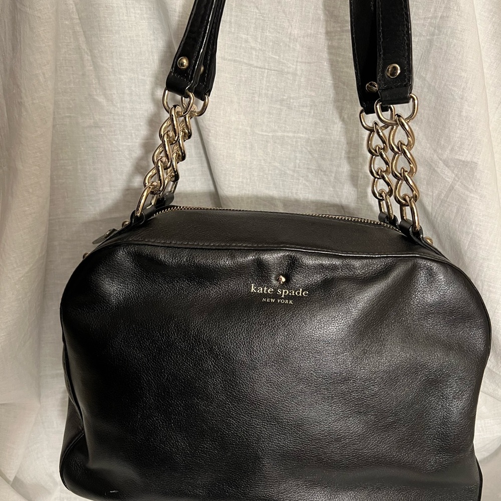 Kate Spade black and gold chain bag